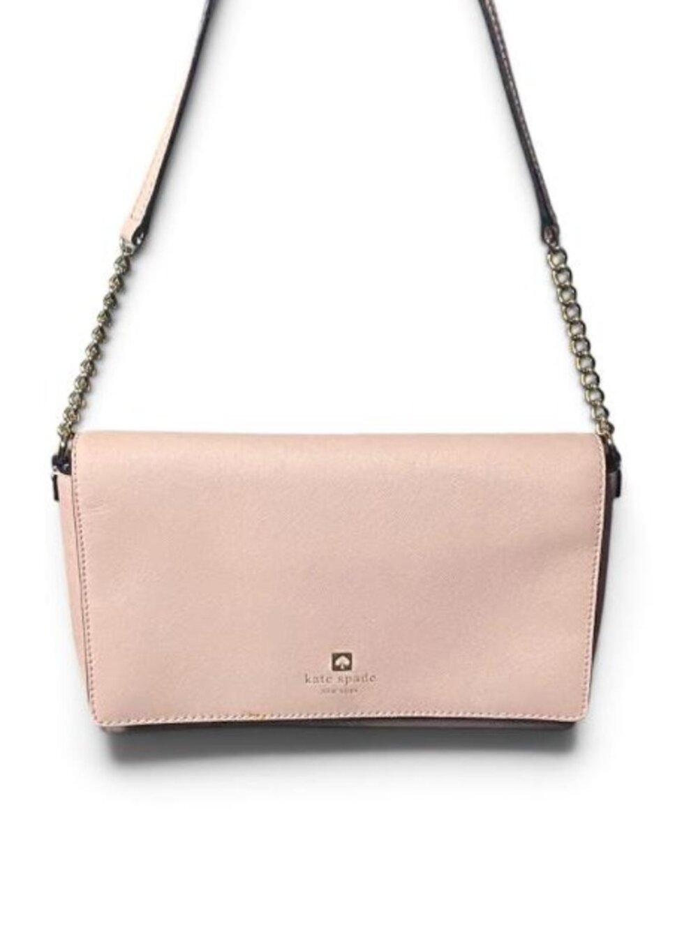 KATE SPADE Charlotte Street Alek Pink Blush Leather Bag Flap Crossbody